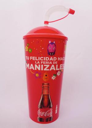 Vaso pitillo Coca Cola feria de Manizales