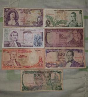 Venta de Billetes Antiguos de Colombia