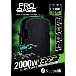 Cabina Activa Pro Bass 15 Pulgadas Bluetooth