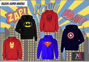 Buzo Super Heroe, Batman, Superman, Spiderman, Iroman Y Más