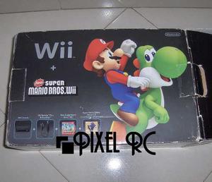 Caja Y Manuales Para Nintendo Wii Sin Consola Pixel Rc