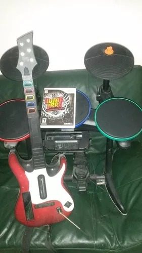 Guitar Hero, Bateria, Guitarra Y Microfono, Juego. Para Wii