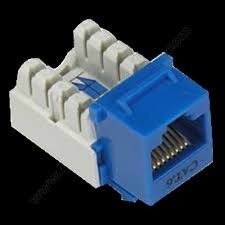 Jack Rj45 Categoria 6 Caja X 50 Unidades Azul