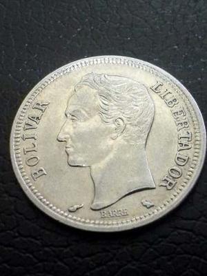 Moneda Venezuela Plata Ley  Bolivar Vf
