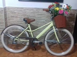 Bicicleta Vitange.... Amarilla Y Café.