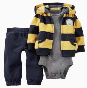 Set De 3 Piezas Carters Para Bebe. Talla 6 Y 12 Meses