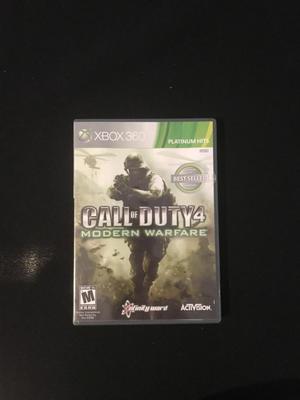 Call Of Duty 4 Modern Warfare. XBOX 360/XBOX ONE
