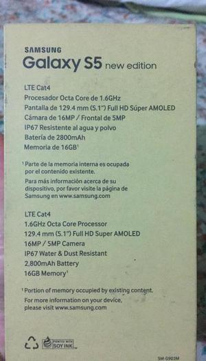 Samsung S5 Nueva Edicion