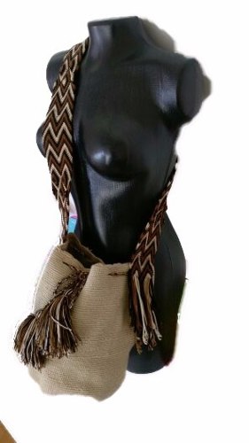 Bolso/mochila Wayuu Beige Grande