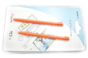 Lapiz Tactil X 2 Para Nintendo Dsi 3ds Xl Wii U Naranjado