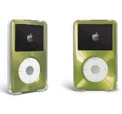 Green Apple Ipod Classic Estuche Duro Con Revestimiento De