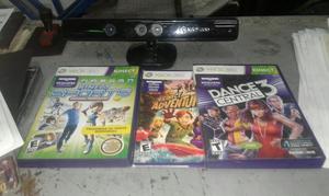Kinect Xbox 360 Tres Juegos Originales