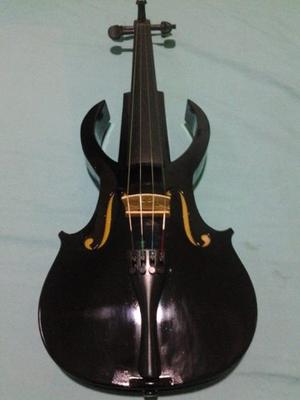 Violin Electroacústico (gotico) De Coleccion Color Negro.
