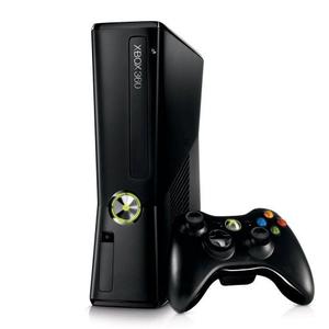 Xbox 360 Slim 4gb Programada + 10 Juegos + 2 Controles