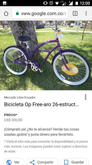 Bicicleta Playera en Aluminio Océan Paci