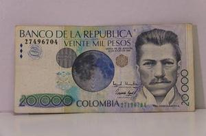 Billete De Colombia De  Pesos 
