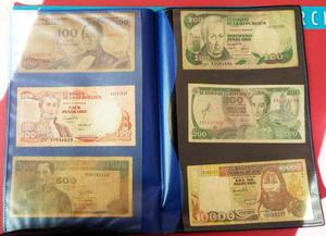 Colección Billetes Antiguos Colombia Incluye El De 10mil