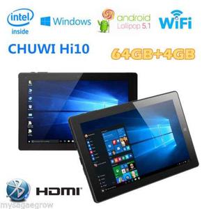 64gb / 4gb  X  Hd Chuwi Hi10 Dual Os Tablet Pc