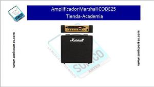 Amplificador Marshall Code25 (sónico Artes)