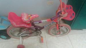 Bicicleta con Rueditas para Niña