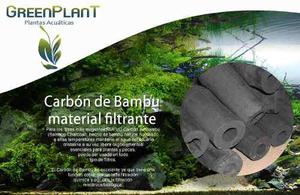 Carbón De Bambú Material Filtrante Acuarios Plantas