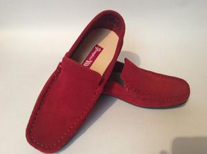Zapato Para Hombre Elegante Puro Cuero Promocion Rojo