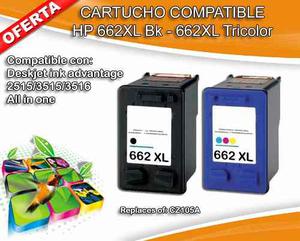 Cartucho 662xl Negro Y Color !combo! 