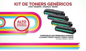 Kit De 4 Toners Genéricos Para