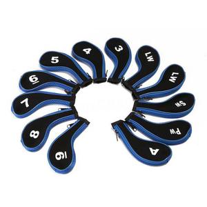 12pcs/conjunto De Azul Palos De Golf Hierro Headcovers Tapas