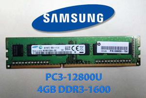 Memoria Marca Samsung. Ram Ddr3 (pcu) 4gb. Para Pc