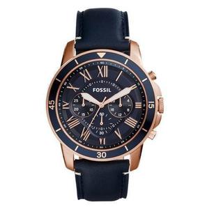 Reloj Fossil Fs Cuero Azul Hombre