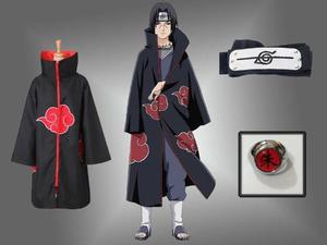 Traje De Akatsuki Uchiha Itachi+anillo+banda De Itachi M Y S