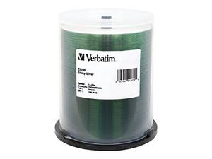 Verbatim 700mb 80min 52x Shiny Silver Cd-r, 100-disc Spindle