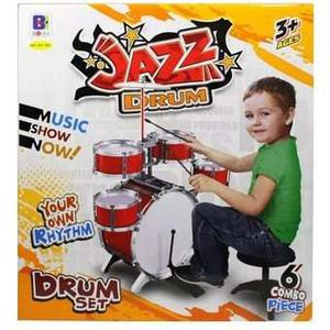 Bateria Musical Drum Jazz 6 Piezas Jugueteniños 