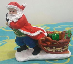 Lindo Papa Noel con su trineo