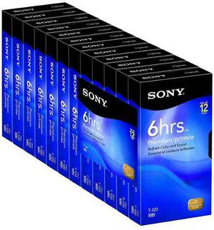 Sony 12t120vr 120 Minuto De Primera Calidad Vhs Cassettes (1