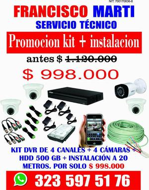 Camara Kit Seguridad INSTALACION VENTA