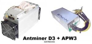 ANTMINER D3 de 19.3GH/s incluye FUENTE APW 3 PARA ESTRENAR