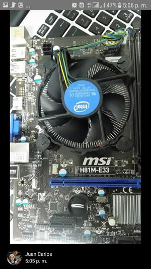 Combo Board Msi Core I7 4gb Ram