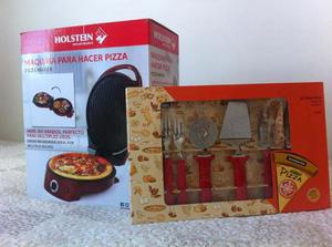 Maquina Para Hacer Pizza Holstein + Kit Tramontina