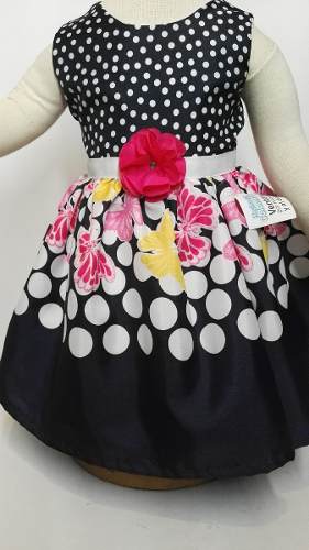 Vestido Elegante Niña Para Bebe Con Flores