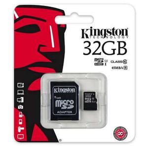 Memoria Micro Sd 32 Gb Kingston Ush-1 45mb Clase 10 Iva Incl