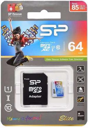 Memoria Micro Sd 64gb Clase 10 Sp Tablet Celular Ipad