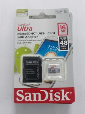 Micro Sd Sandisk 16gb Clase 10 Original
