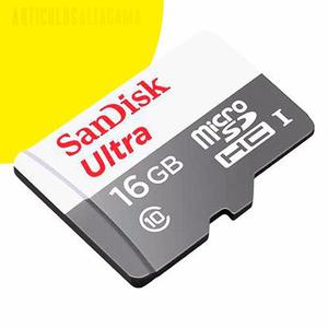 Tarjeta De Memoria Micro Sd 16gb Sandisk Original Clase 10