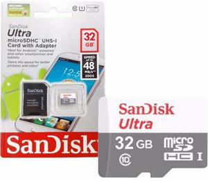Tarjeta Microsd Sandisk Ultra Original 32gb Clase 10
