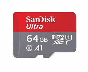 Tarjeta Sandisk Ultra Microsdxc De 64gb Uhs-i Hasta 100 Mb/s