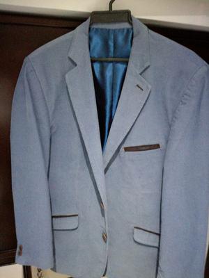 Preciosa chaqueta de pana azul, Hombre Marca RTM