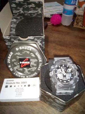 RELOJ CASIO G_SHOCK NUEVO CAMUFLADO GRIS
