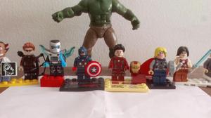 14 Minifiguras Lego Hulk Original de Hasbro, Los Vengadores